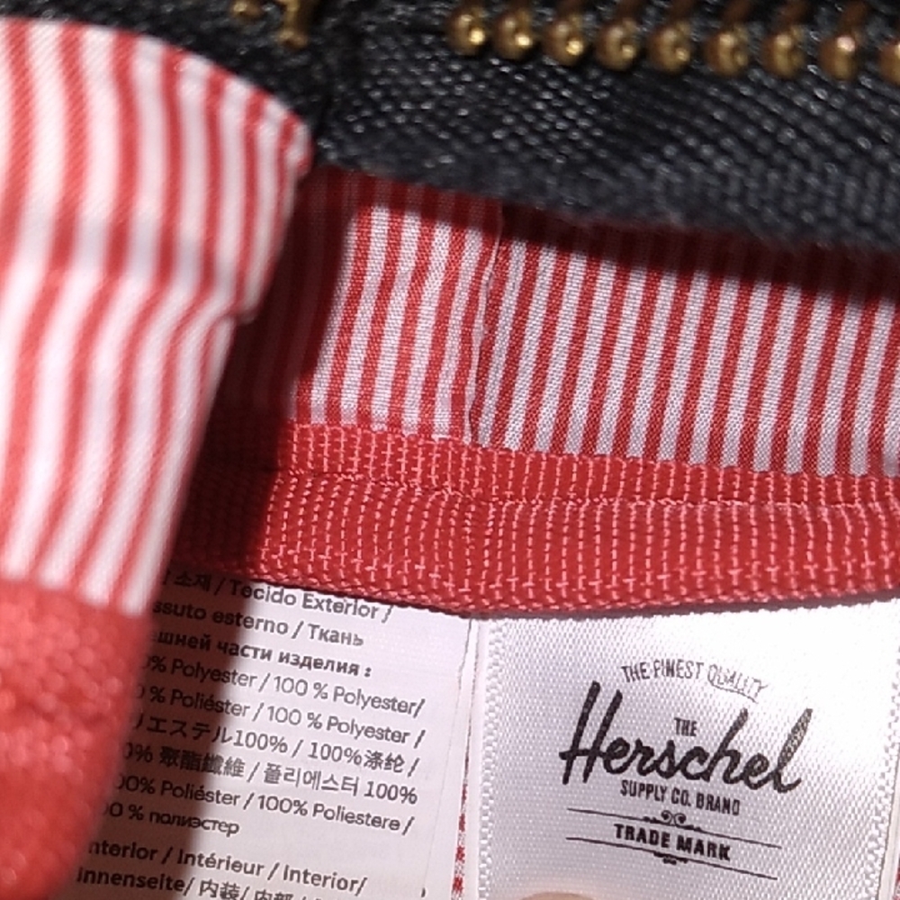 Herschel Supply Company Black Backpack with Gold Zippers - Picture 8 of 9